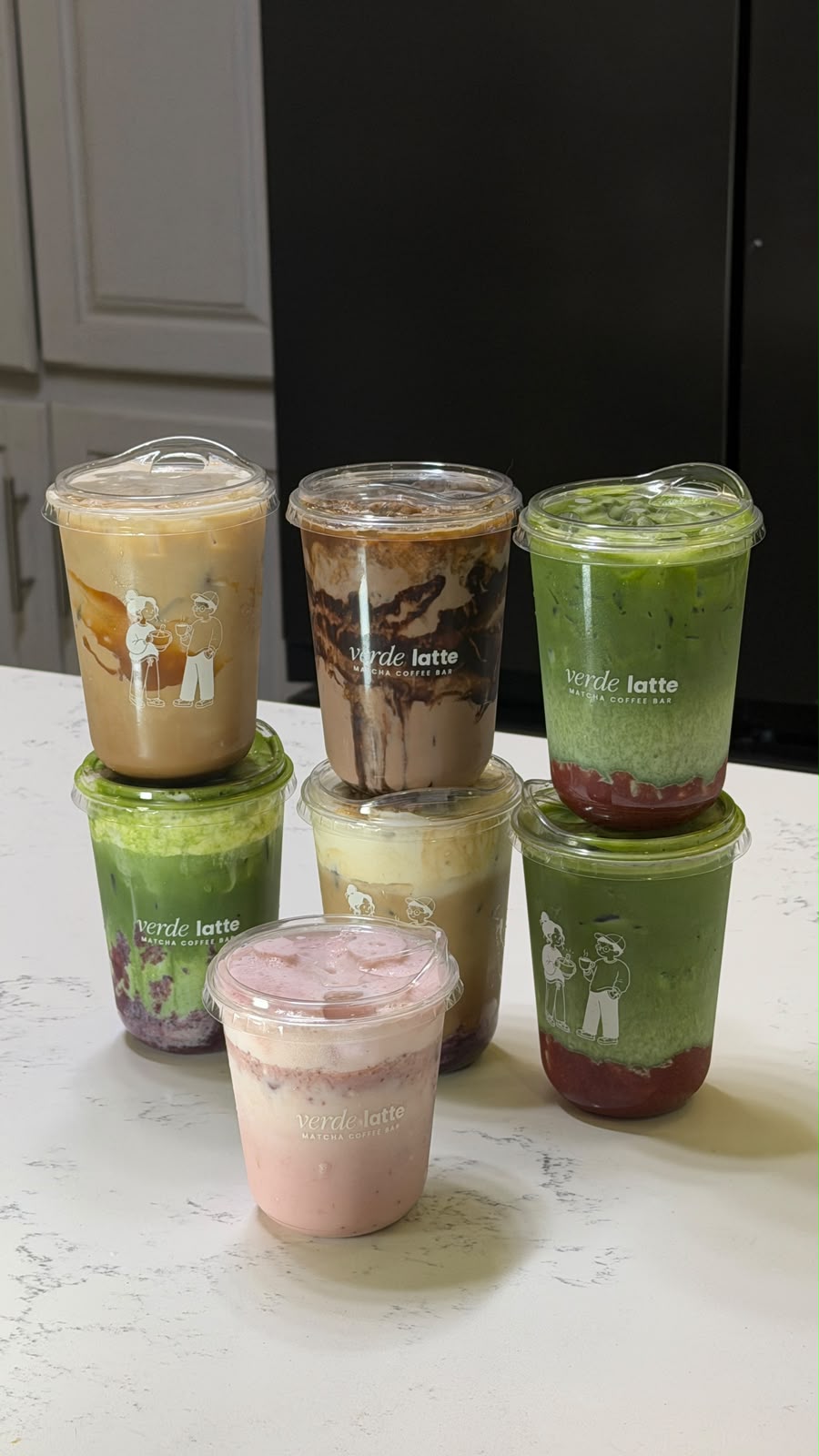 Variedad de bebidas Verde Latte